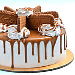 500 grams Eggless Lotus Biscoff Cake For Anniversary