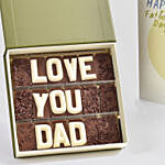 Love You Dad Chocolate With Greeting Card