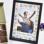Love You Dad Chocolate With Personalised Frame
