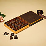 شوكولا بلجيكيه فاخرة - بوكس 16 قطعة شوكولاته داكنة