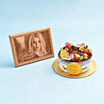 Personalised Birthday Frame And Tiramisu Cake