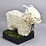 Eid Al Adha Wishes Floral Sheep
