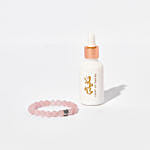 Sakina Attar With Rose Agate Bracelet