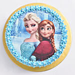 Elsa and Anna Vanilla Cake