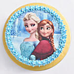 Elsa and Anna Vanilla Cake