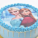 Elsa and Anna Vanilla Cake