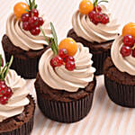 Choco berrys Vegan Cupcakes 6 pcs