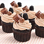 Eggless Chocolate Cup Cakes 6 Pcs