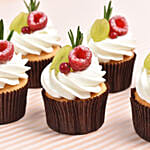 Eggless Vanilla Cupcakes 6 Pcs