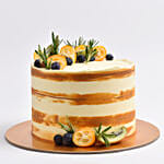 Kumquat Decorated Chocolate Cake