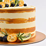 Kumquat Decorated Chocolate Cake