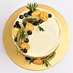Kumquat Decorated vanilla Cake
