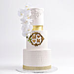 Moulded Ivory Chocolate Wedding Cake