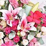 Pink Beauty Mix Flowers Grand Bouquet