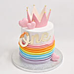 Rainbow Birthday Chocolate Cake