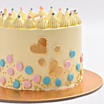 Gender Reavel Cake With Blue Filling