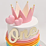 Rainbow Birthday Chocolate Cake