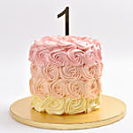 Rosette 1St Birthday Cake Red Velvet