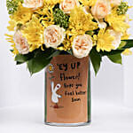 Get Well Soon Message Flowers Arrangement