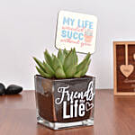 Friends For Life Plant and Coaster