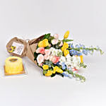Brighter Days Bouquet with Cake