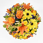 Bright Mixed Flowers Vase
