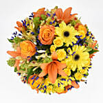 Bright Mixed Flowers Vase