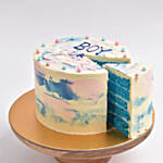 Babys Gender Reveal Cake For Boy