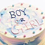 Babys Gender Reveal Cake For Boy