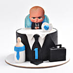 The Boss Baby Vanilla Cake