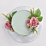 Pink Rose Anniversery Cake