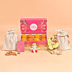 Rakhi Ladoo and Ganesha Blessings Combo