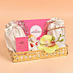 Rakhi Ladoo and Ganesha Blessings Combo