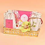 Rakhi Ladoo and Ganesha Blessings Combo