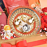 Rakhi with Gluten Free Edibles Hamper