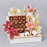 Flowers and Belgian Chooclate Indulgence