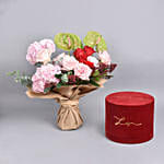 Lights of Sakina Premium Box with Flowers Bouquet