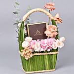 Natures Basket of Flowers with Chocolates