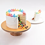 Rainbow Surprise Cake 8 Portion