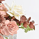 Monochrome Brown Flowers Vase