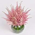 Pink Astilbe Vase Arrangement