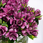 Purple Peruvian Lily Arrangement