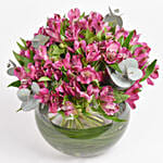 Purple Peruvian Lily Arrangement