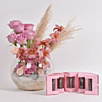 Tulips and Rose with Premium Tea