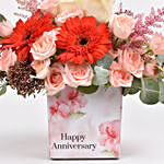 Anniversary Wishes Floral Blush