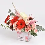 Anniversary Wishes Floral Blush