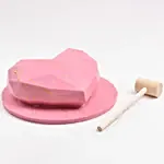 Pink Heart Shape Pinata Chocolate