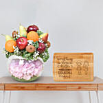 Fruits Bouquet On A Fish Bowl And Cutting Board For Grandma