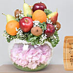 Fruits Bouquet On A Fish Bowl And Cutting Board For Grandma