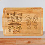 Fruits Bouquet On A Fish Bowl And Cutting Board For Grandma